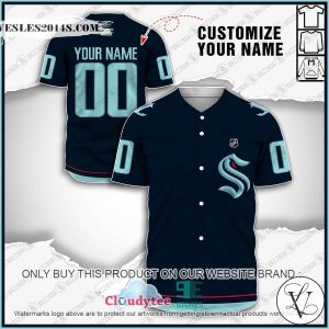 Personalized NHL Seattle Kraken Baseball Jersey Shirt