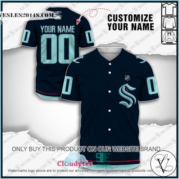 Personalized NHL Seattle Kraken Baseball Jersey Shirt