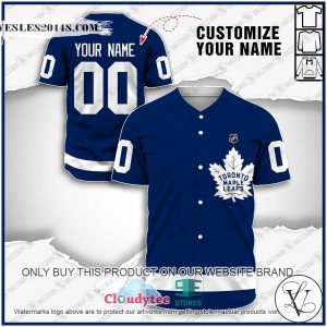 Personalized NHL Toronto Maple Leafs Baseball Jersey Shirt