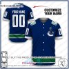 Personalized NHL Vancouver Canucks Baseball Jersey Shirt