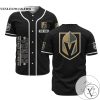 Personalized NHL Vegas Golden Knights Baseball Black Customized Jersey