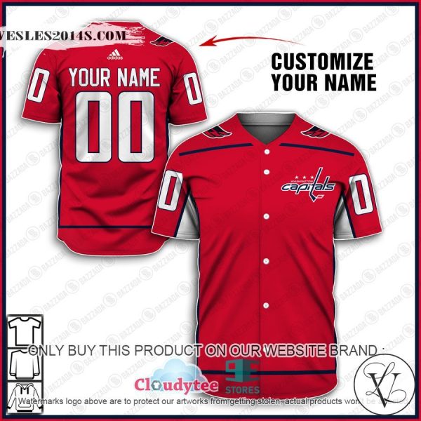 Personalized NHL Washington Capitals Baseball Jersey Shirt