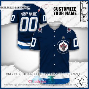 Personalized NHL Winnipeg Jets Baseball Jersey Shirt