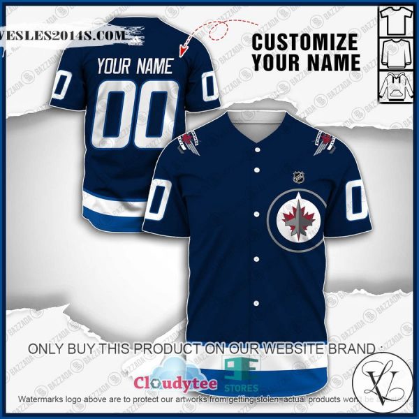 Personalized NHL Winnipeg Jets Baseball Jersey Shirt