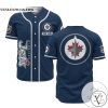 Personalized NHL Winnipeg Jets Blue Baseball Customized Jersey