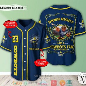 Personalized NRL North Queensland Cowboys I Am A Cowboys Fan Baseball Jersey
