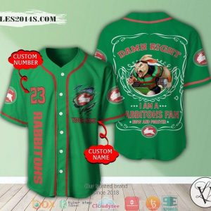 Personalized NRL South Sydney Rabbitohs I Am A Rabbitohs Fan Baseball Jersey