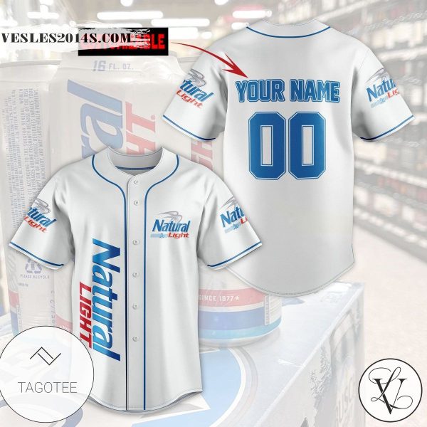 Personalized Natural Light Baseball Jersey