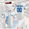 Personalized Natural Light custom white Baseball Jersey