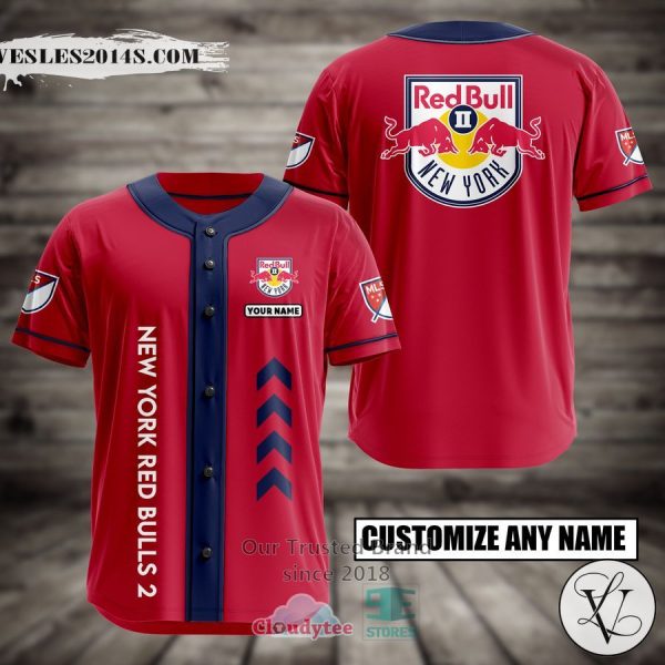 Personalized New York Red Bulls 2 Custom Baseball Jersey