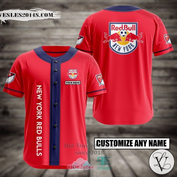 Personalized New York Red Bulls Custom Baseball Jersey