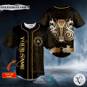 Personalized Norse Valknut Viking Tattoo Custom Baseball Jersey