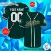 Personalized Oakland Athletics Green Baseball Jersey