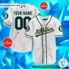 Personalized Oakland Athletics White Baseball Jersey