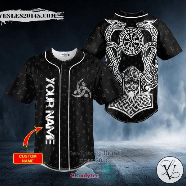 Personalized Odin Allfather Viking God Tattoo Custom Baseball Jersey