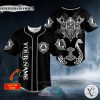 Personalized Odin King Viking White Tattoo Custom Baseball Jersey