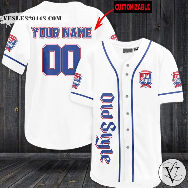 Personalized Old Style Chicago beer custom Baseball Jersey