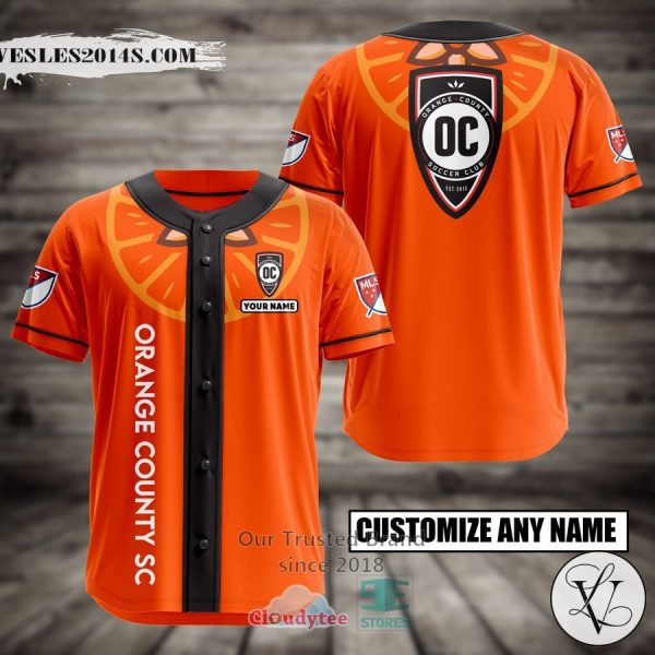 Personalized Orange County SC Custom Baseball Jersey