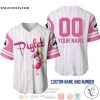 Personalized Piglet Pig Winnie The Pooh Pinstripe White Baseball Jersey