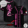 Personalized Pink Eevee Baseball Jersey – Black