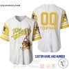 Personalized Pluto Dog All Over Print Pinstripe White Baseball jersey