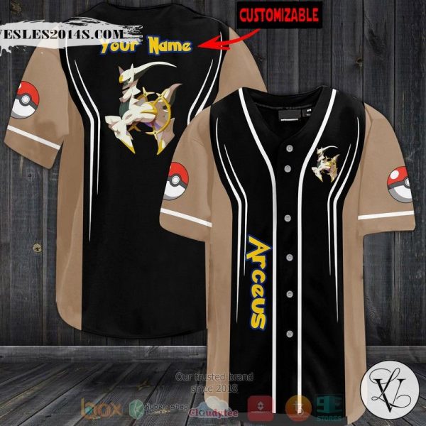 Personalized Pokemon Arceus Baseball jersey
