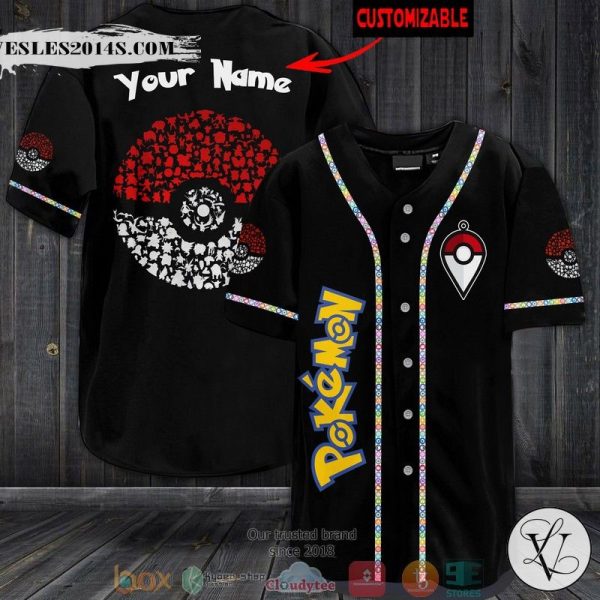 Personalized Pokemon Baseball Jersey