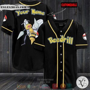 Personalized Pokemon Beedrill custom Baseball jersey
