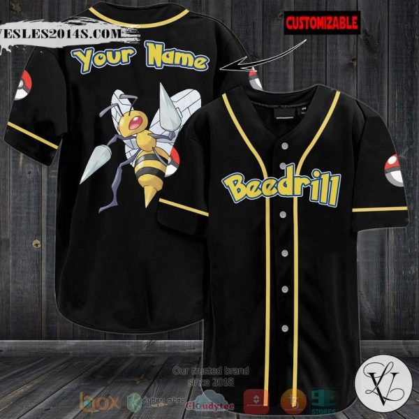 Personalized Pokemon Beedrill custom Baseball jersey