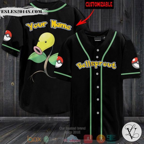 Personalized Pokemon Bellsprout Baseball Jersey