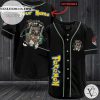 Personalized Pokemon Bulba Fett Baseball Jersey – Black
