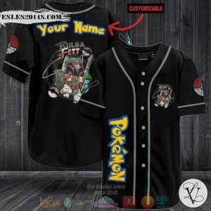 Personalized Pokemon Bulba Fett Baseball jersey
