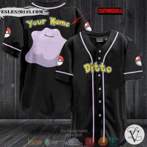 Personalized Pokemon Ditto Baseball Jersey