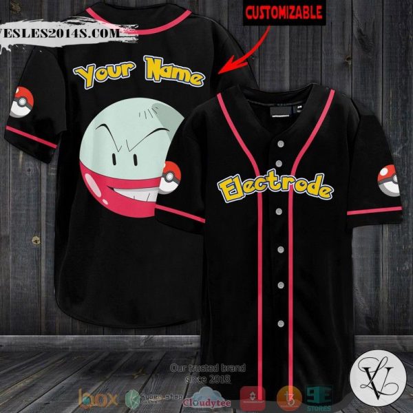 Personalized Pokemon Electrode Baseball Jersey