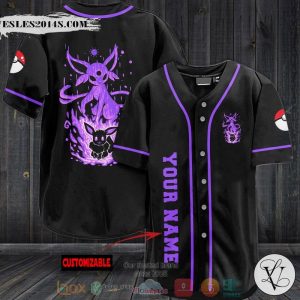 Personalized Pokemon Espeon Baseball jersey
