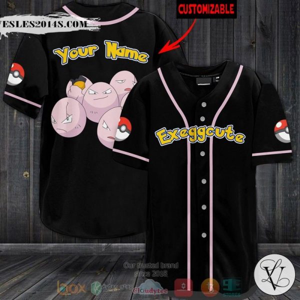 Personalized Pokemon Exeggcute Baseball jersey