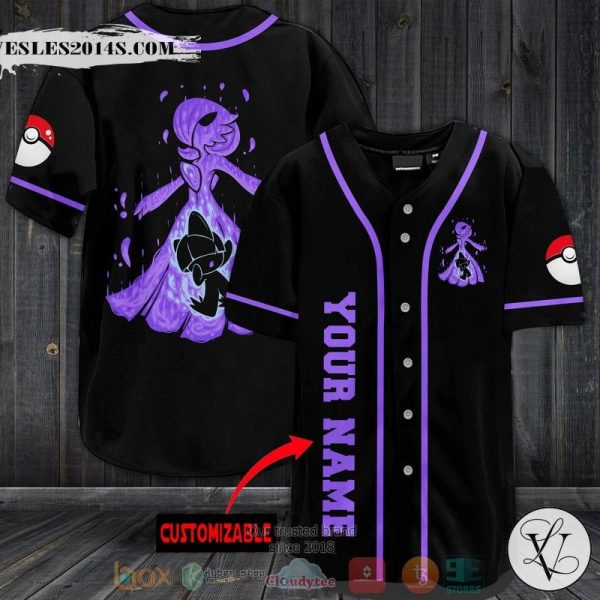 Personalized Pokemon Gardevoir Baseball jersey