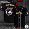 Personalized Pokemon Gastly Black Baseball Jersey