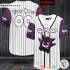 Personalized Pokemon Gengar Baseball jersey