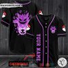 Personalized Pokemon Gengar black Baseball jersey