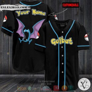 Personalized Pokemon Golbat custom Baseball jersey
