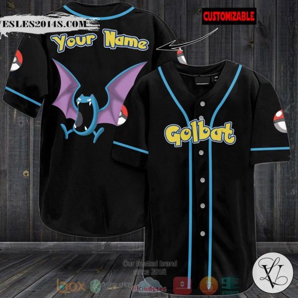 Personalized Pokemon Golbat custom Baseball jersey
