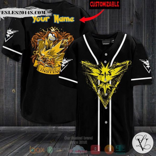Personalized Pokemon House Insting Baseball jersey