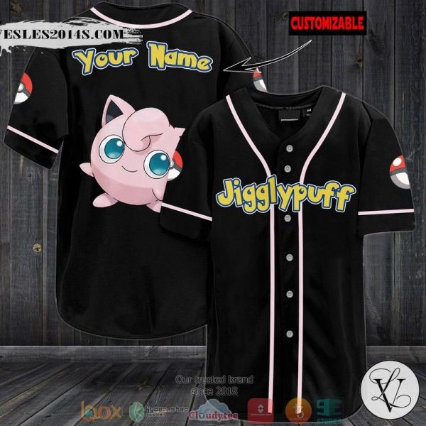 Personalized Pokemon Jigglypuff Baseball Jersey