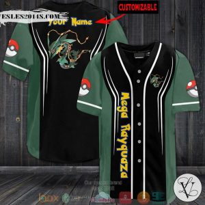 Personalized Pokemon Mega Rayquaza Baseball Jersey