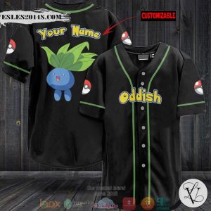 Personalized Pokemon Oddish Baseball Jersey