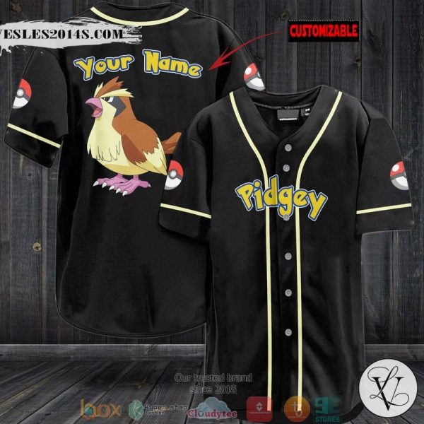 Personalized Pokemon Pidgey Baseball Jersey