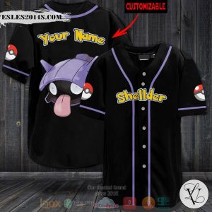 Personalized Pokemon Shellder custom Baseball jersey