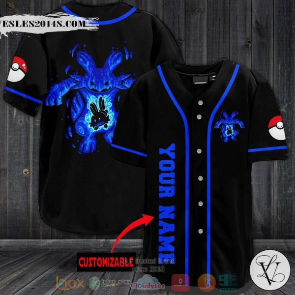 Personalized Pokemon Swampert Baseball jersey