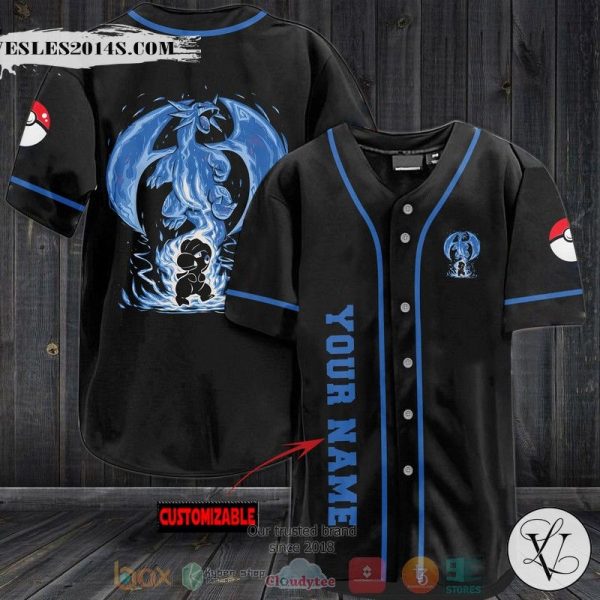 Personalized Pokemon The Dragons Rage Baseball jersey